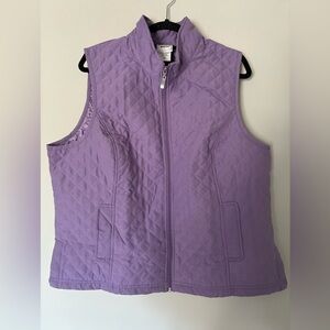 Scandia Woods Women’s Purple Quilted Vest Size XL